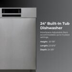 Kenmore 22-14605 24" Built-In Dishwasher - UltraWash Plus, TurboDry, SmartWash & EasyFlex Third Rack - 15 Place Settings - 45 DBA - ENERGY STAR Certified - 24" - Fingerprint Resistant Stainless Steel - Image 3