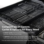 Kenmore 22-14605 24" Built-In Dishwasher - UltraWash Plus, TurboDry, SmartWash & EasyFlex Third Rack - 15 Place Settings - 45 DBA - ENERGY STAR Certified - 24" - Fingerprint Resistant Stainless Steel - Image 4