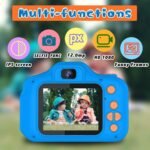 Upgrade Kids Selfie Camera, Christmas Birthday Gifts for Boys Age 3-9, HD Digital Video Cameras for Toddler, Portable Toy for 3 4 5 6 7 8 Year Old Boy with 32GB SD Card-Navy Blue - Image 3