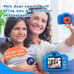 Upgrade Kids Selfie Camera, Christmas Birthday Gifts for Boys Age 3-9, HD Digital Video Cameras for Toddler, Portable Toy for 3 4 5 6 7 8 Year Old Boy with 32GB SD Card-Navy Blue - Image 4