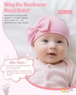 Century Star Newborn Girls Hats Baby Hat and Mitten Set Big Bow Knit Infant Headbands Winter Baby Hat for Girls - Image 5