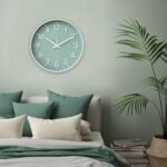 HZDHCLH Wall Clocks Battery Operated,Wall Clock Green,8 inch Wall Clock Silent Non Ticking Modern 3D Numbers for Kitchen Bedroom Living Room Office Classroom Decor - Image 7