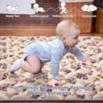 Baby Play Mat - 79" X 71",Premium Thicker Foam One-Piece Crawling Mat, Machine Washable, Extra Large Anti-Slip Activity Playmat for Babies, Toddlers & Infants - Image 5