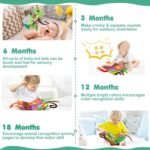 beiens Baby Books Toys, Touch and Feel Crinkle Cloth Book for Infant Baby 0-3-6-12-18 Months, Early Development Interactive Stroller Soft Toys, Newborn Gifts for Boys Girls - Image 4