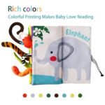 beiens Baby Books Toys, Touch and Feel Crinkle Cloth Book for Infant Baby 0-3-6-12-18 Months, Early Development Interactive Stroller Soft Toys, Newborn Gifts for Boys Girls - Image 9