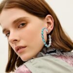 NEWITIN 20 Pieces Silver Bohemian Jewelry Set for Women Fashion Costume Jewels Turquoise Necklace Bracelet Ring Earrings Western Turquoise Jewelry Set for Women - Image 6