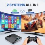 Kinhank Super Console X2 Pro Retro Game Console with 60000+Games,Video Game Console EmuELEC 4.5&Android 9.0 in 1,Compatible with 65+ Emulators,2 Controllers - Image 4