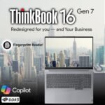 Lenovo ThinkBook 16 G7 Business Laptop, 16” FHD+, AMD Ryzen 5 7533HS, 32GB DDR5, 1TB NVMe, WiFi 6 + BT, RJ-45, HDMI, Fingerprint Reader, HD Webcam, Win 11 Pro - Image 6