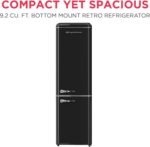 Frigidaire RETRO 9.2 Cubic Foot Fridge with Bottom Mount Freezer, 9.2 cu. ft, BLACK - Image 3