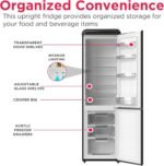 Frigidaire RETRO 9.2 Cubic Foot Fridge with Bottom Mount Freezer, 9.2 cu. ft, BLACK - Image 5