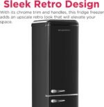 Frigidaire RETRO 9.2 Cubic Foot Fridge with Bottom Mount Freezer, 9.2 cu. ft, BLACK - Image 7