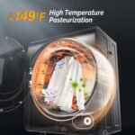 ROVSUN 17.6LBS Full Automatic Washing Machine and 1.5CuFt Portable Clothes Dryer Set, Compact Laundry Washer and Dryer Combo Set with Stainless Steel Inner Tub, for Apartment, Dorms, Home - Image 4