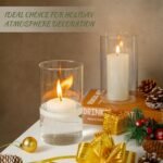 12pcs Glass Cylinder Vases for Centerpieces - 6 Inch Tall Flower Vase for Wedding Decorations, Clear Glass Flower Vases Floating Candle Holder for Table Centerpiece Wedding Home Décor - Image 4