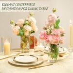 12pcs Glass Cylinder Vases for Centerpieces - 6 Inch Tall Flower Vase for Wedding Decorations, Clear Glass Flower Vases Floating Candle Holder for Table Centerpiece Wedding Home Décor - Image 6