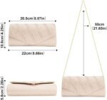 Larcenciel Women's Evening Handbags, Glitter Envelope Clutch Purses, Formal Ladies bag for Date Night Out Party,8.7×4.3x2.4in - Image 5