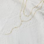 Foxgirl Lariat Gold Necklace for Women, Dainty Long Necklace 14k Gold Plated/Silver Y-Shaped Pendant Necklace Trendy Layered Cz Beaded Chain Drop Necklaces Simple Gold Jewelry For Women Gift - Image 5