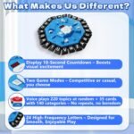 Word Game Family Board Game with Digital Display Timer and 2 Categories Modes Fun Fast-Paced 24-Letter Game for Learning Party Interactive (Blue) - Image 8