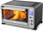 TOSHIBA AC25CEW-SS Large 6-Slice Convection Toaster Oven Countertop, 10-In-One with Toast, Pizza and Rotisserie, 1500W, Stainless Steel, Includes 6 Accessories - Image 3