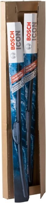 BOSCH 22A22B ICON Beam Wiper Blades - Driver and Passenger Side - Set of 2 Blades (22A & 22B) - Image 3