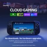 OnePro Cloud Handheld Portable Remote Play Gaming Console, For Xbox Cloud Gaming, NVIDIA GeForce NOW, Playstation, PC, Long-Battery Life, 7" 1080P Touchscreen, Lightweight Retro Game Handheld - 64G - Image 3