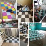YIMINYUER Baby Playmat, 20 Pcs Soft EVA Foam Jigsaw Puzzle Exercise Yoga Mat, Non-Toxic Portable Playroom Flooring for Crawling, Floor Protection, Unisex, R10-G301020 - Image 3