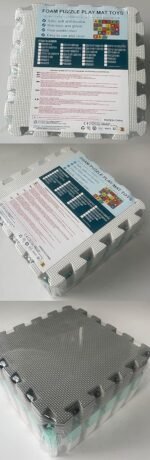 YIMINYUER Baby Playmat, 20 Pcs Soft EVA Foam Jigsaw Puzzle Exercise Yoga Mat, Non-Toxic Portable Playroom Flooring for Crawling, Floor Protection, Unisex, R10-G301020 - Image 5