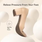 DREAM PAIRS Women's Pumps Low Chunky Block Heel Dress Shoes Closed Round Toe Comfortable Heels - Image 5