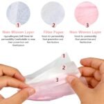 Wecolor 100 Pcs Disposable 3 Ply Earloop Face Masks, Suitable for Home, School, Office and Outdoors (Pink) - Image 3