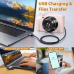 4K Digital Camera for Photography, 64MP Compact Vlogging Camera with WiFi and 3" 180° Flip Screen, 18X Digital Zoom, Ideal for YouTube Creators, Includes 2 Batteries & 32GB Micro SD Card, Pink - Image 7