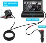 Baby Car Mirror with 4.3'' HD Night Vision Function Display, Safety Car Seat Camera with Wide Crystal Clear View, Easily Observe The Baby’s Move(Not USB) - Image 4