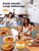 Nuwave Bravo XL Pro Air Fryer Toaster Oven, Improved 100% Super Convection, Quicker & Crispier Results, 100 Presets, Multi-Layer Even Cooking, 50-500F, Smart Probe, PFAS Free, 30QT, Stainless Steel - Image 5