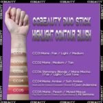 CCbeauty 2-IN-1 Matte Contour Stick Makeup,Cream Dual Highlighter Bronzer Stick, Highlighting & Contouring Kit, Highlight Concealer Sticks for Face Shaping, Long Lasting & Waterproof - Image 9