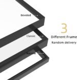 Beauty4U 65" x 24" Full Length Mirror with Stand, Black Wall Mounting Full Body Mirror, Metal Frame Full-Length Tempered Mirror for Living Room, Bedroom - Image 6