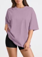 Trendy Queen Womens Oversized Summer T Shirts Plus Size Batwing Cute Casual Tops Short Sleeves Fashion Workout Clothes - Image 3