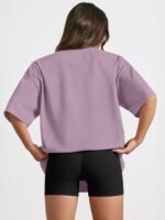 Trendy Queen Womens Oversized Summer T Shirts Plus Size Batwing Cute Casual Tops Short Sleeves Fashion Workout Clothes - Image 5