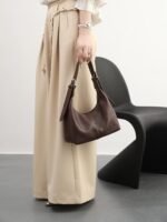 NIUEIMEE ZHOU Hobo Bags for Women Soft Vegan Leather Crescent Shoulder Handbag Slouchy Tote Crossbody Purses - Image 8