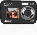 Minolta 48MP Underwater Digital Camera – 5K Ultra HD Video, Autofocus, 16x Digital Zoom, Dual LCD Screens, Selfie Front Screen, Waterproof to 13ft, Rechargeable Battery, 32GB Card (Black) - Image 3