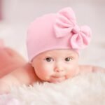 BQUBO Newborn Baby Girls Hats Mittens Set Hospital Hat Beanie Infant Bow Hats Baby Cotton Gloves for 0-6 Months - Image 3
