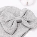 BQUBO Newborn Baby Girls Hats Mittens Set Hospital Hat Beanie Infant Bow Hats Baby Cotton Gloves for 0-6 Months - Image 6