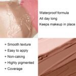 6 Colors Cream Contour Stick Makeup Kit, Shades with Highlighter, Blush and Double-End Bronzer Contour Stick for Sculpt the Cheeks, Long Lasting, Waterproof, Matte & Dewy Finish(SET A) - Image 5