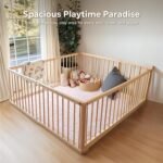 Mallify Baby Play Mat 50"x50", Non-Slip Baby Mat for Floor, Soft Thicker Playpen Mat, Portable Playmat, Crawling Mat for Infants, Babies, Toddlers, Activity Mat, Pink - Image 3