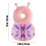 PandaEar Baby Head Protection Backpack, Toddler Walking Head Protector, Adjustable Head Protector Pad Safety Cushion (Pink) - Image 3