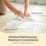 Mallify Foldable Play Mat, Reversible Baby Play Mat with Edge Reinforcement, Non-Toxic & Waterproof Baby Mat for Floor, Foam Playmat for Infants Toddlers, Rainbow, Cloud & Moon, 50''x50'' - Image 5