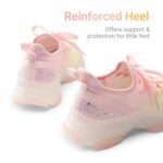 DREAM PAIRS Girls Slip-On Sneakers Kids Sparkle Pop Lightweight Jelly Sole Walking Shoes - Image 4