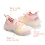 DREAM PAIRS Girls Slip-On Sneakers Kids Sparkle Pop Lightweight Jelly Sole Walking Shoes - Image 5