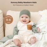 Konssy 6-Pack Baby Beanie Hats for Newborns, Soft Infant Caps for Boys & Girls, 0-6 Months - Image 3