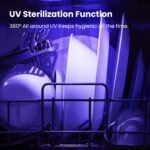 COMFEE' Countertop Dishwasher, Portable Dishwasher with 6L Built-in Water Tank, Mini Dishwasher with More Space Inside, 7 Programs, UV Hygiene& Auto Door Open, for Apartments, Dorms& RVs, White - Image 4