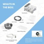 COMFEE' Countertop Dishwasher, Portable Dishwasher with 6L Built-in Water Tank, Mini Dishwasher with More Space Inside, 7 Programs, UV Hygiene& Auto Door Open, for Apartments, Dorms& RVs, White - Image 9