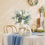 White Vases for Decor, Heart Shaped Ceramic Vase Set of 2, Nordic Heart Shaped Vases, Minimalist Decorative Vase for Table Centerpiece Wedding Dining Living Room Office House Decoration - Image 8