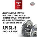 TRIAX DTF-2 Professional 75W-85 GL-5 Full Synthetic Differential & Drivetrain Fluid | Limited Slip Ready | Compatible with BMW, Dodge, Ford, GM, Jeep, Lexus, MB, Nissan & Toyota (1 Quart) - Image 5